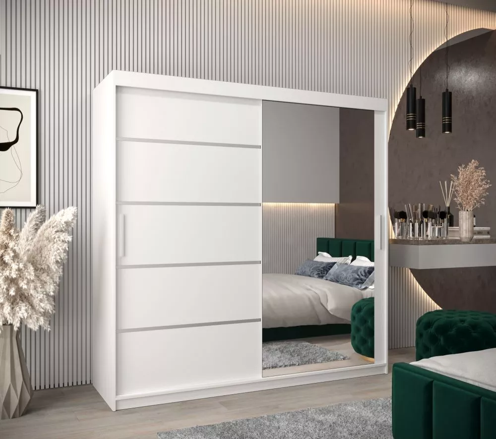 Skapis Verona 2 · Balts · 200 × 62 × 200 cm