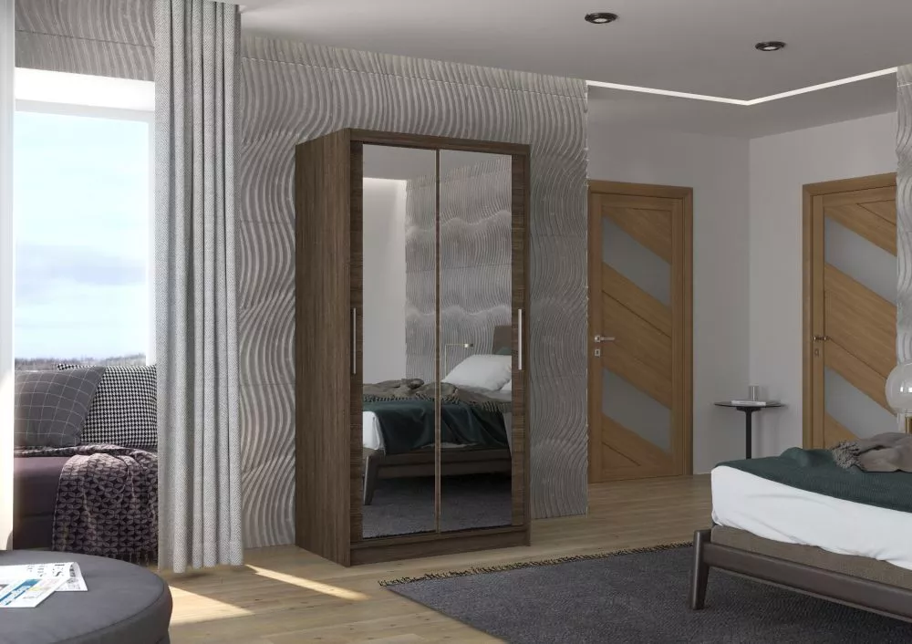 Skapis Nevio Mirror · 100 × 58 × 200 cm