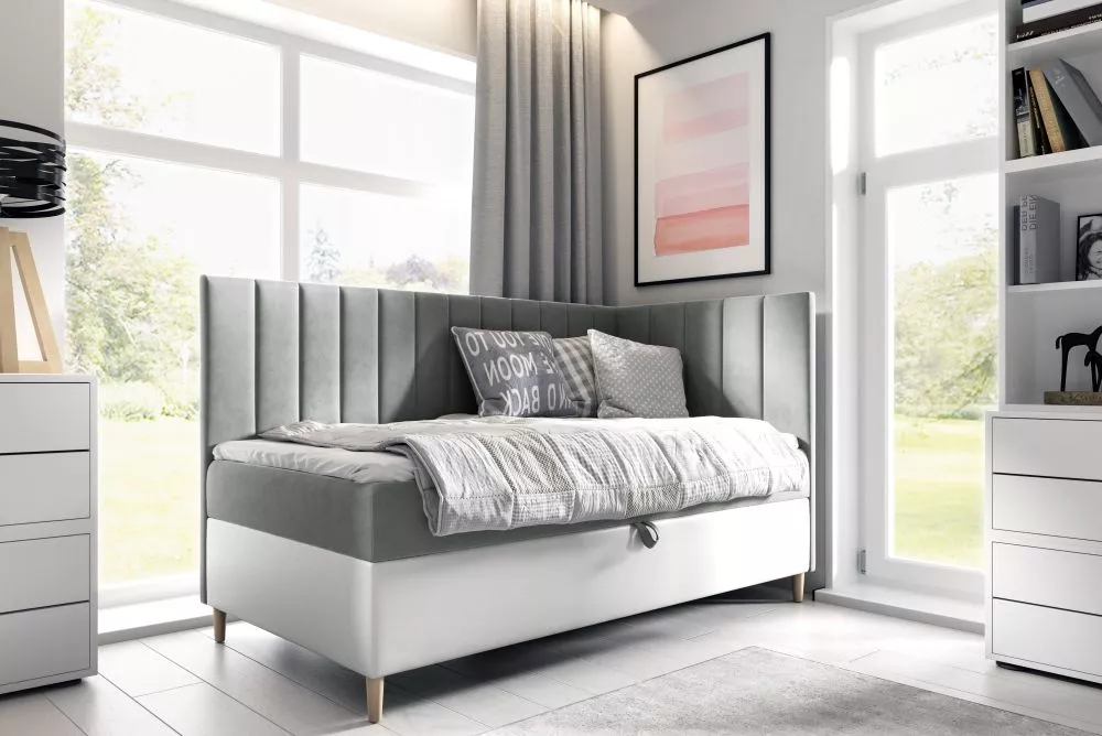 Gulta Maja 3 R Boxspring Standard Guļamvietas platums: 80 cm, Korpusa krāsa: balts, Guļamvietas garums: 200 cm, · 88 × 2