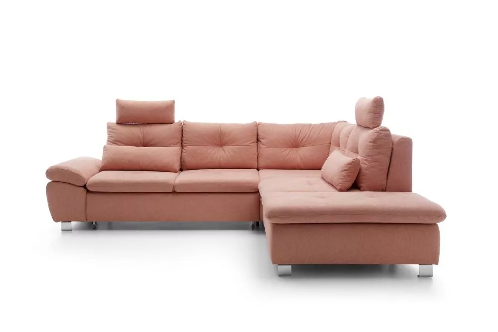 Dīvāns Madeira 2 Standard · Rozā · 235 × 277 × 88 cm