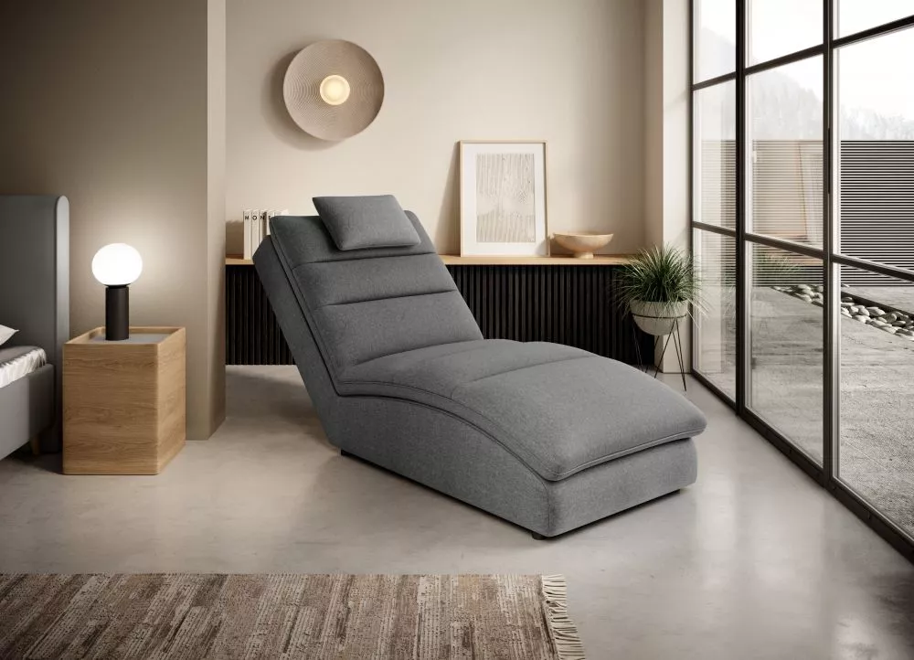 Mīksts krēsls Taco Standard Sēdvietas dziļums: 117 cm, · Pelēks · 85 × 170 × 95 cm
