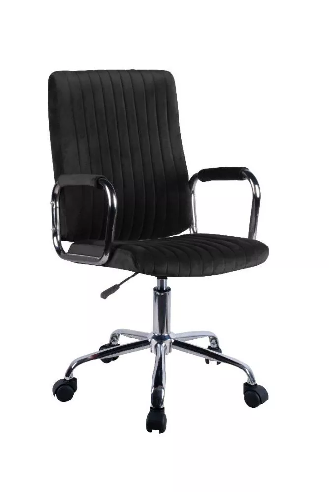 Datorkrēsls FD-24 Sēdvietas platums: 45 cm, · Melns · 51 × 61 × 92 cm