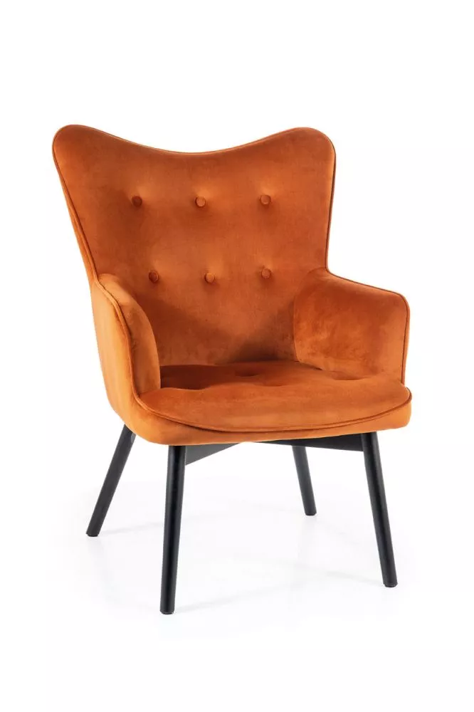Krēsls Carmen Velvet · Oranžs · 99 × 72 × 75 cm