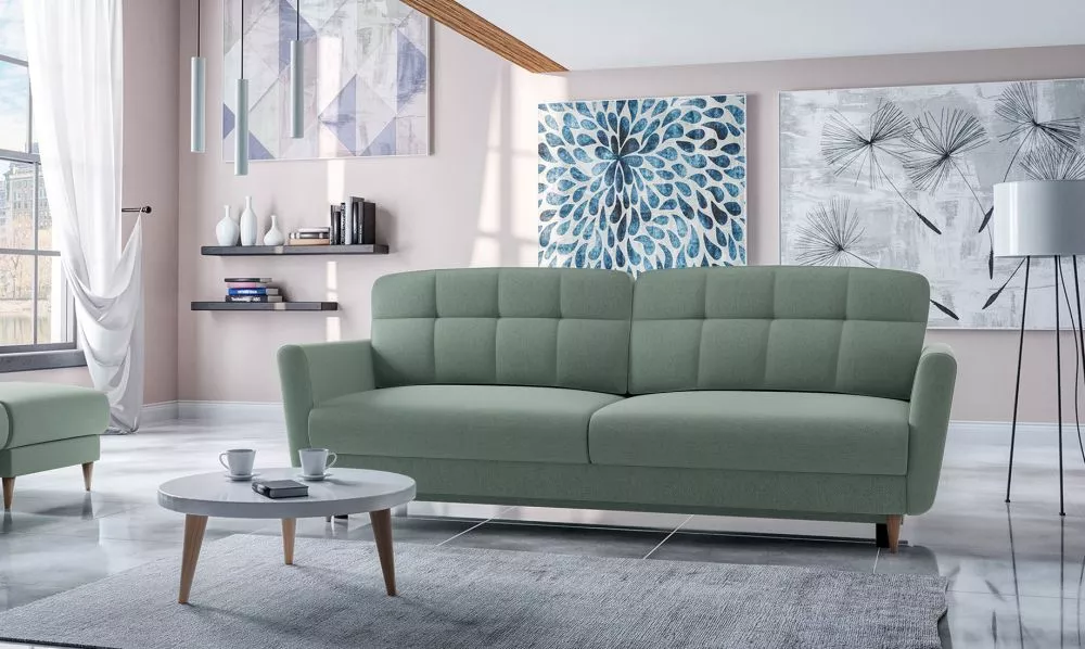 Dīvāns Kristi Sofa Standard · Zaļš · 89 × 235 × 87 cm