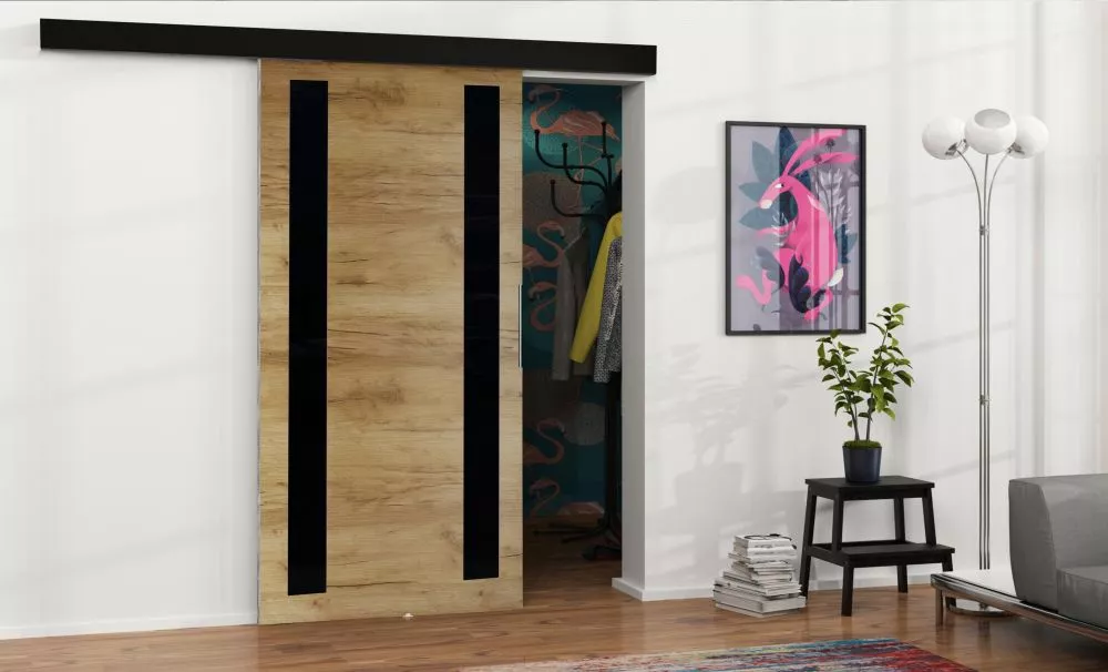 Bīdāmās durvis Malibu M-6 · Ozols craft zelts · 96 × 205 cm