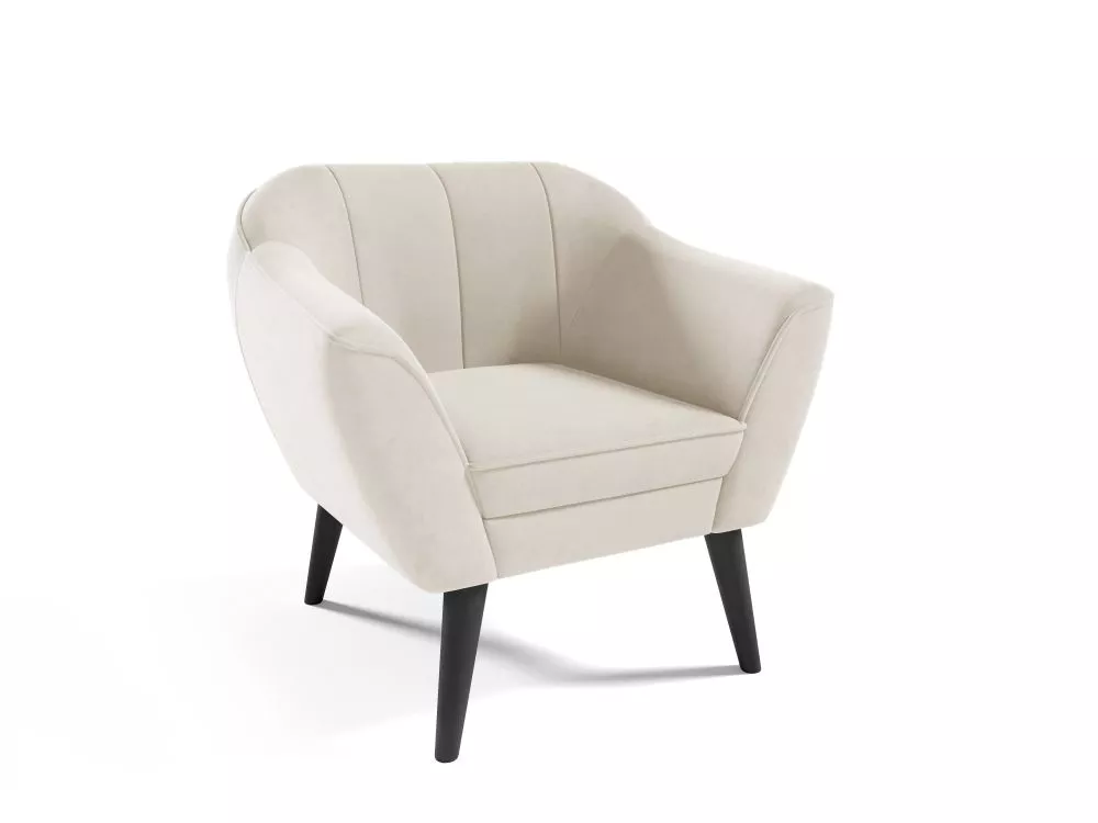 Mīksts krēsls Merida typ 192 Standard Sēdvietas dziļums: 52 cm, · Krēma · 80 × 74 × 75 cm
