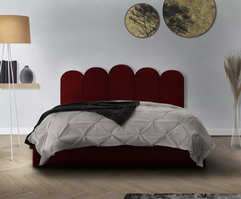 Gulta Malaga Standard ar stelāžu Guļamvietas platums: 200 cm, Guļamvietas garums: 200 cm, stelāžas tips: metāla, · Sarka