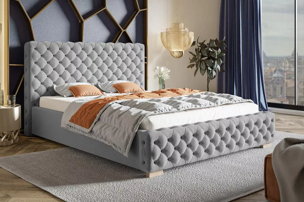 Gulta Bed 12 standard ar stelāžu Guļamvietas platums: 120 cm, Guļamvietas garums: 200 cm, stelāžas tips: koka, · Pelēks 