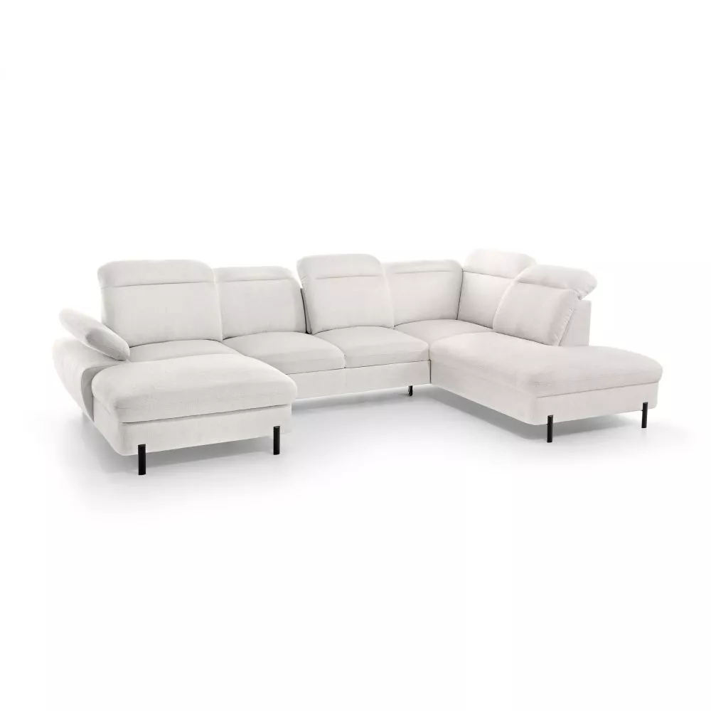 Dīvāns Sienna U Standard · Krēms · 235 × 365 × 93 cm
