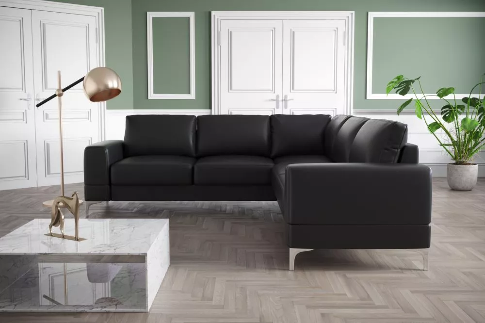 Dīvāns Aria Max Standard · Melns · 250 × 250 × 89 cm