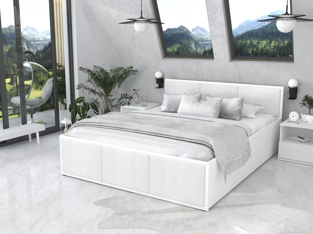 Gulta Panama T White Plus ar stelāžu Guļamvietas platums: 180 cm, Korpusa krāsa: balts, Guļamvietas garums: 200 cm, stel