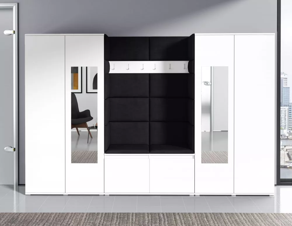 Apavu plaukts Emi 10 Trinity Korpusa krāsa: balts, · 280 × 185 × 40 cm