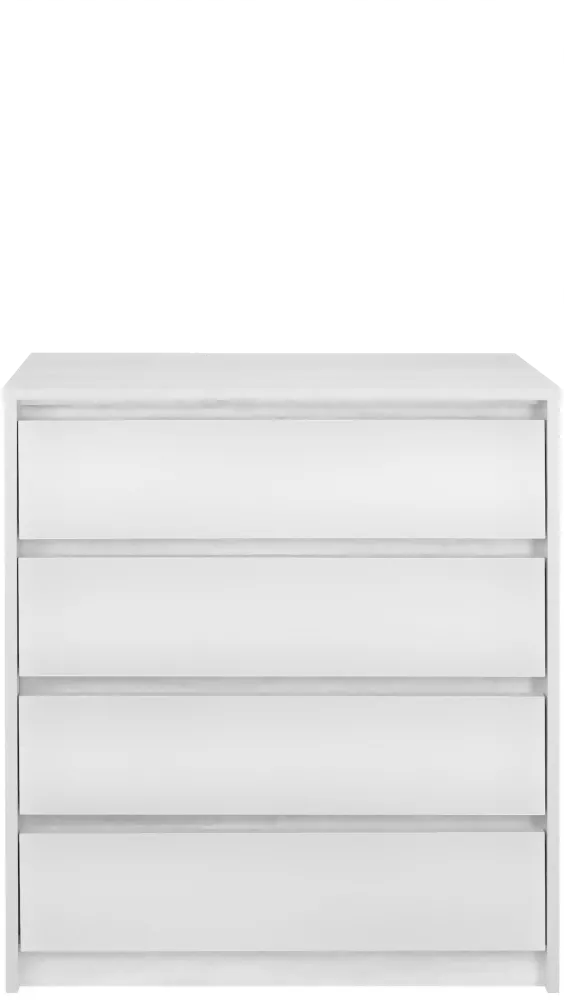 Kumode Dexter DE03 · Balts · 80.5 × 40 × 92 cm