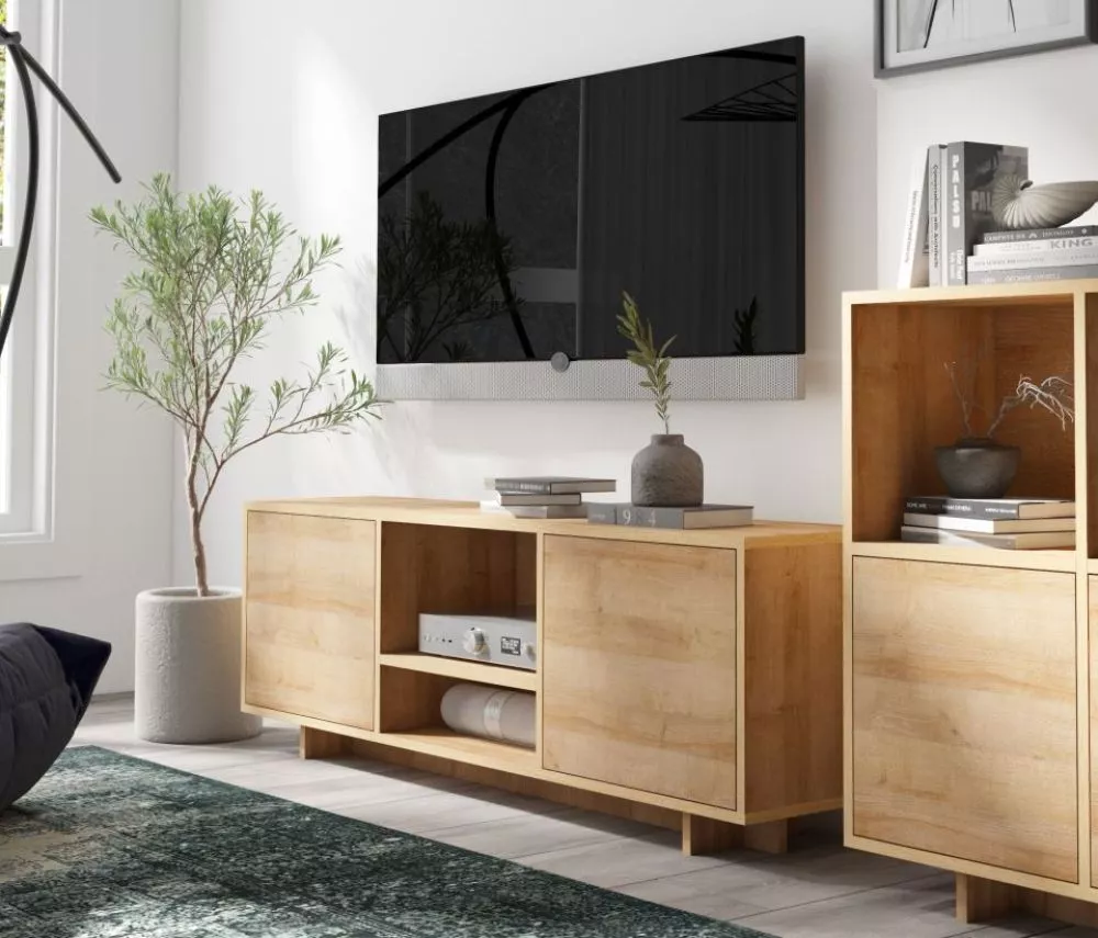 TV tumba Noma N01 · Ozols riviera · 180 × 40 × 60.4 cm