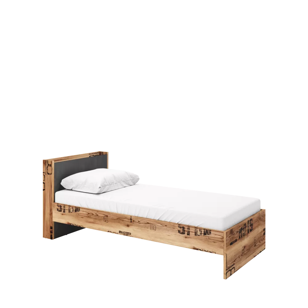 Gulta Fargo FG-13/15 ar stelāžu Guļamvietas platums: 120 cm, Korpusa krāsa: ozols, Guļamvietas garums: 200 cm, stelāžas 