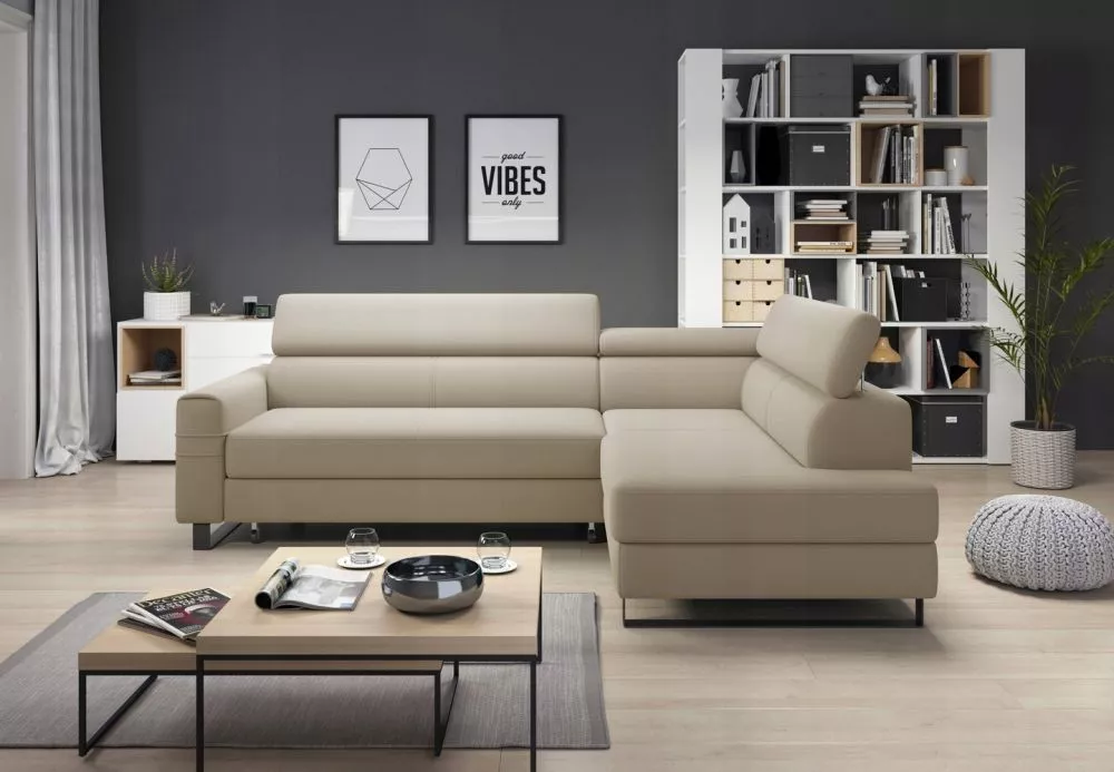 Dīvāns Livio Premium standard · Kapučino · 184 × 249 × 74 cm