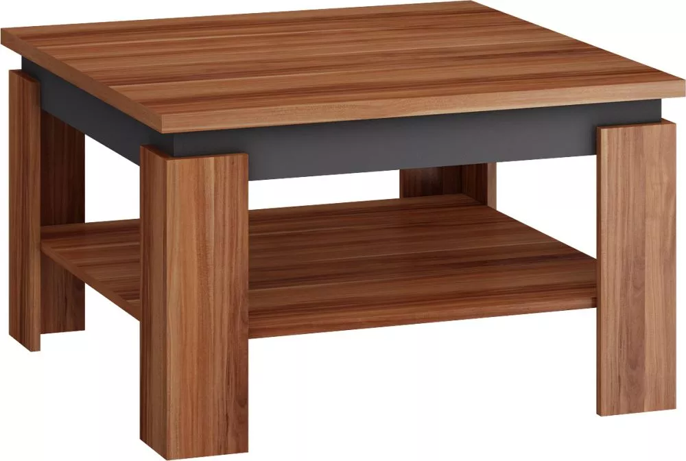 Žurnālgalds Alfa Meblo · Plūmju + grafits · 80 × 80 × 80 × 48 cm