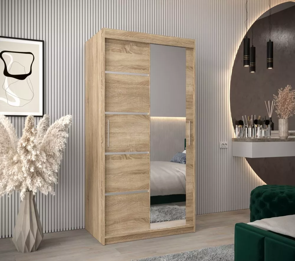 Skapis Verona 2 · Sonoma · 100 × 62 × 200 cm