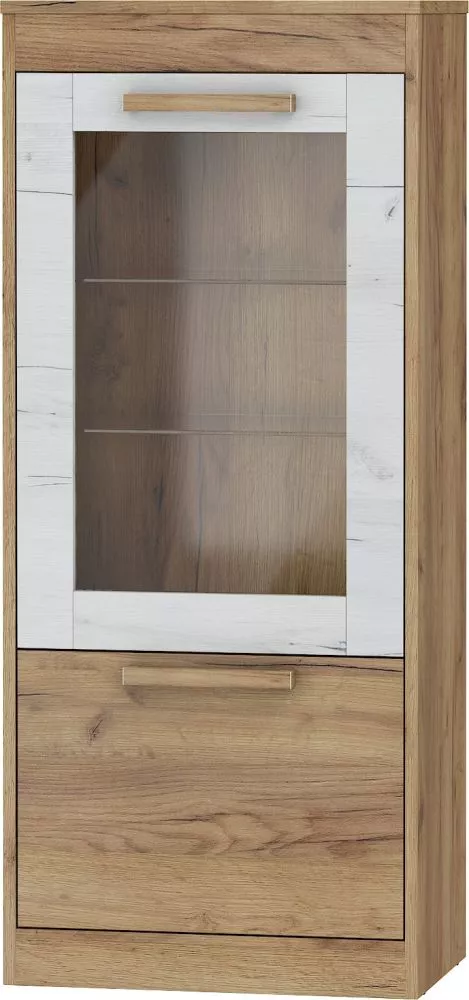Plaukts Maximus MXS 25 · Zelts ozols + balts ozols · 52 × 120.8 × 33.4 cm