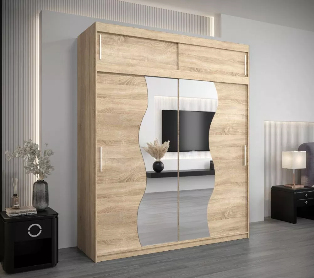 Skapis Madryt Plus · Sonoma · 200 × 62 × 240 cm
