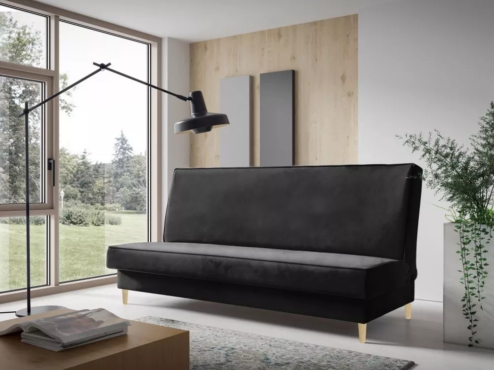 Dīvāns Sofa Bed 179 standard · Melns · 90 × 200 × 93 cm