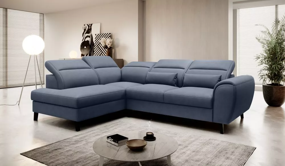 Dīvāns Noble Standard · Zils · 201 × 255 × 83 cm