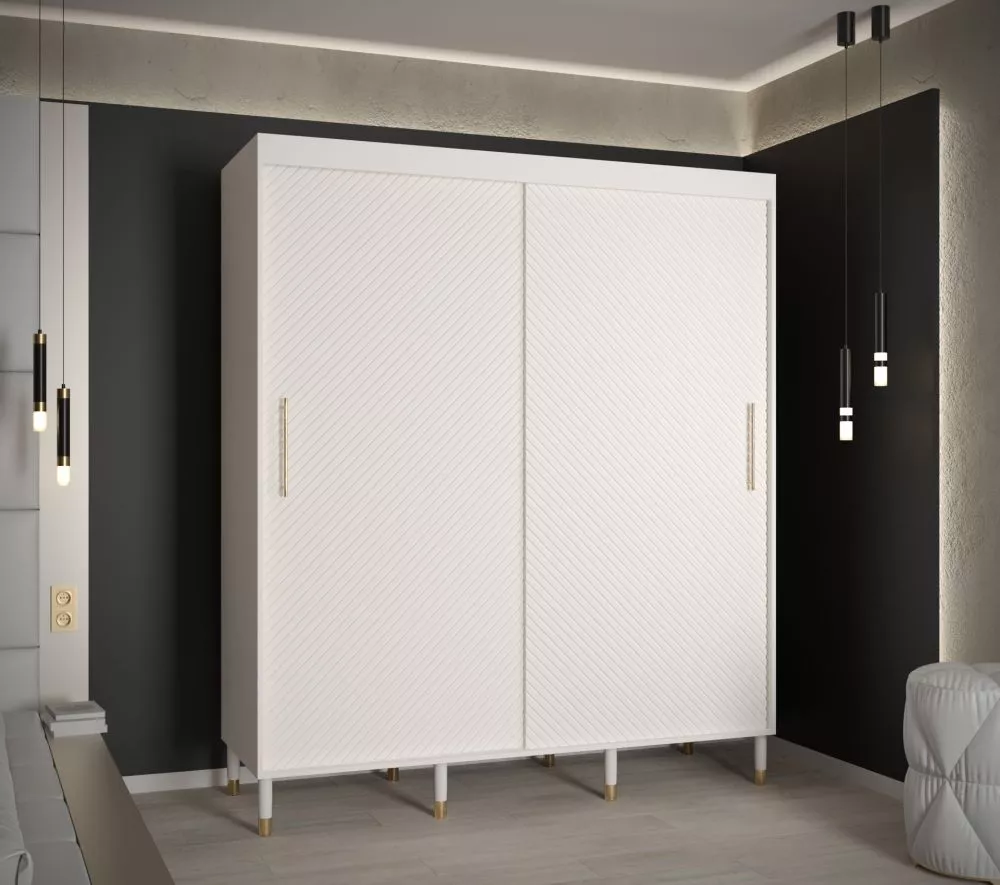 Skapis Calipso Jodelka 1 · Balts · 180 × 62 × 208 cm
