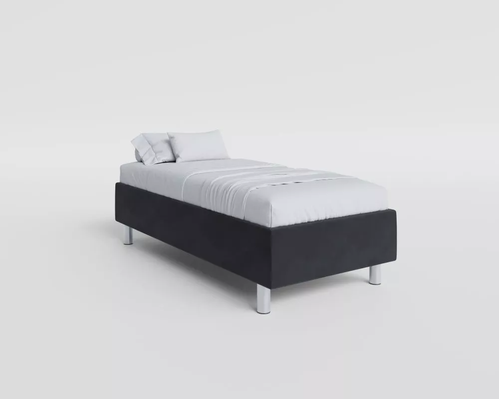 Gulta Harmony Boxspring Standard Guļamvietas platums: 90 cm, Guļamvietas garums: 200 cm, · Melns · 90 × 200 × 45 cm