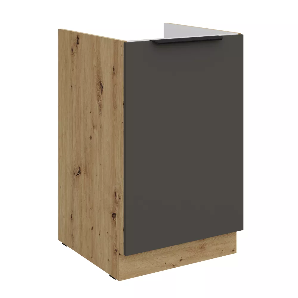 Virtuves skapis Aria Graphite 50 ZL 1F BB