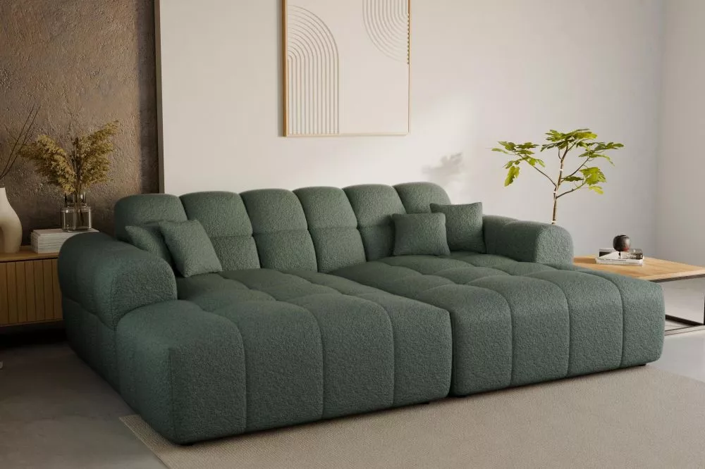 Dīvāns Mountain Bigsofa Standard · Tumši zaļš · 160 × 240 × 72 cm