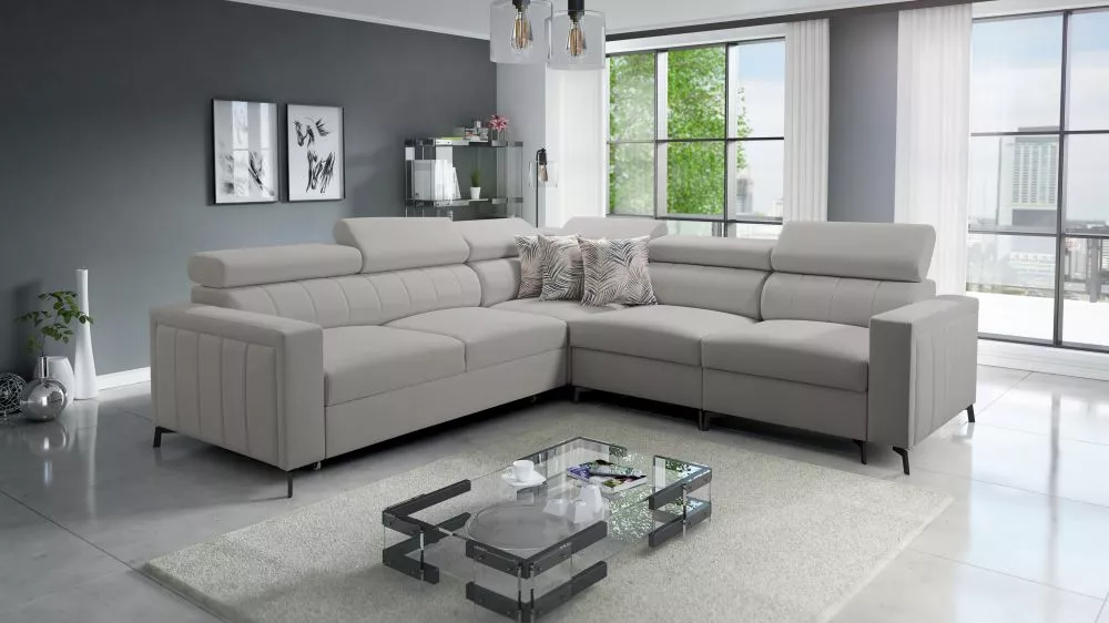 Dīvāns Baltico 4 Premium Standard · Pelēks · 275 × 275 × 83 cm