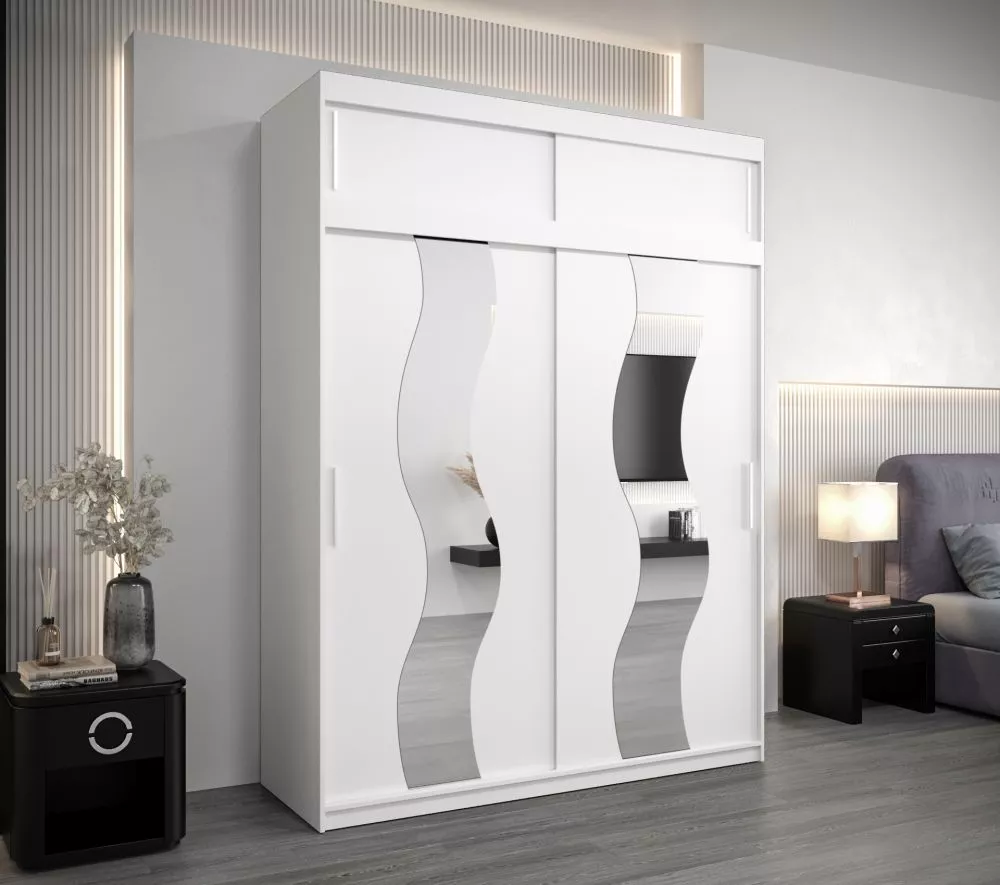 Skapis Sewilla Plus · Balts · 180 × 62 × 240 cm
