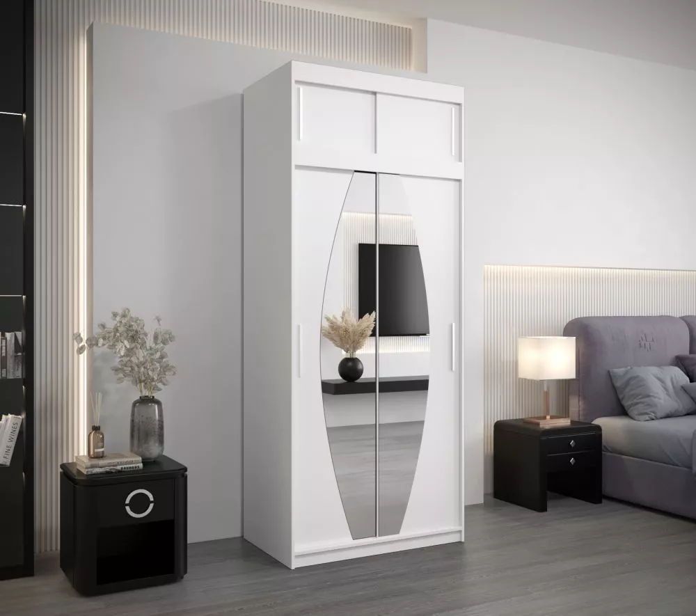 Skapis Elypse Plus · Balts · 100 × 62 × 240 cm
