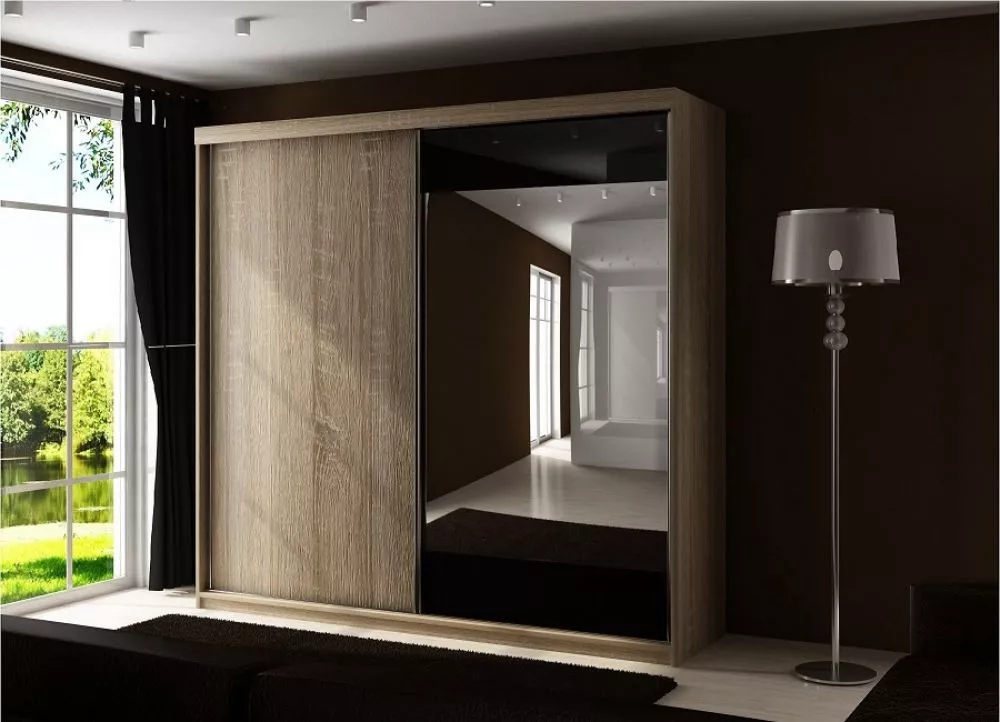 Skapis Top 33 ar LED · Ozols sonoma · 200 × 62 × 200 cm