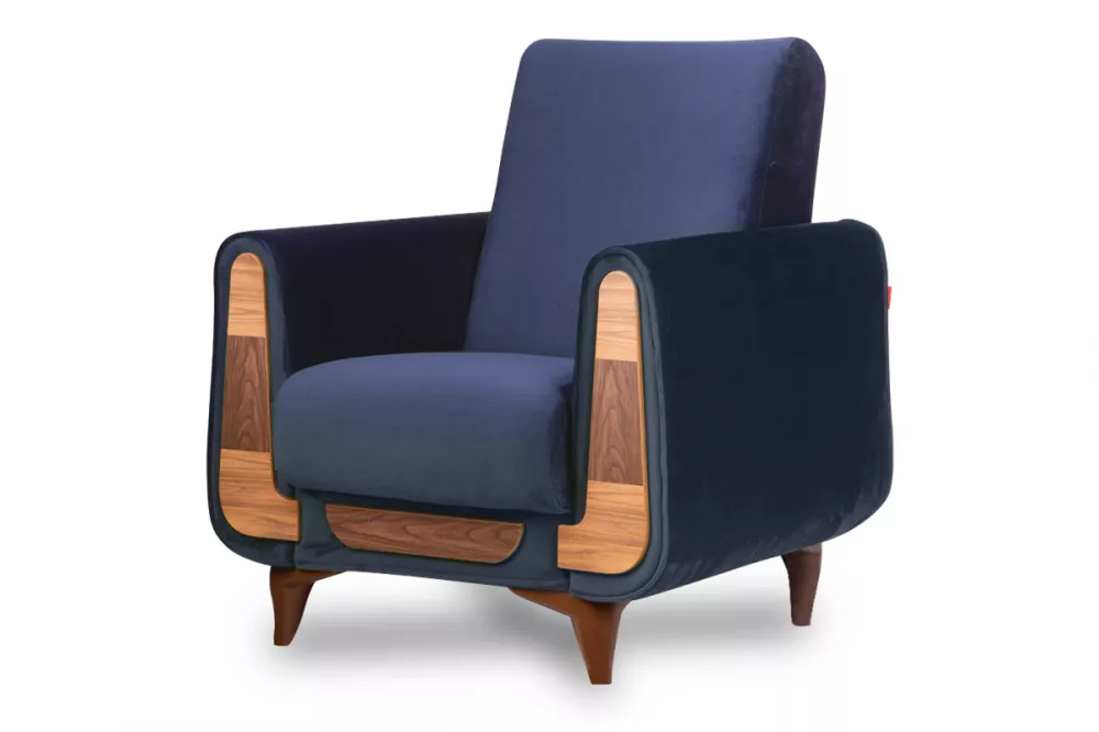 Mīksts krēsls Gustavo 1S Standard · Zils · 83 × 81 × 95 cm
