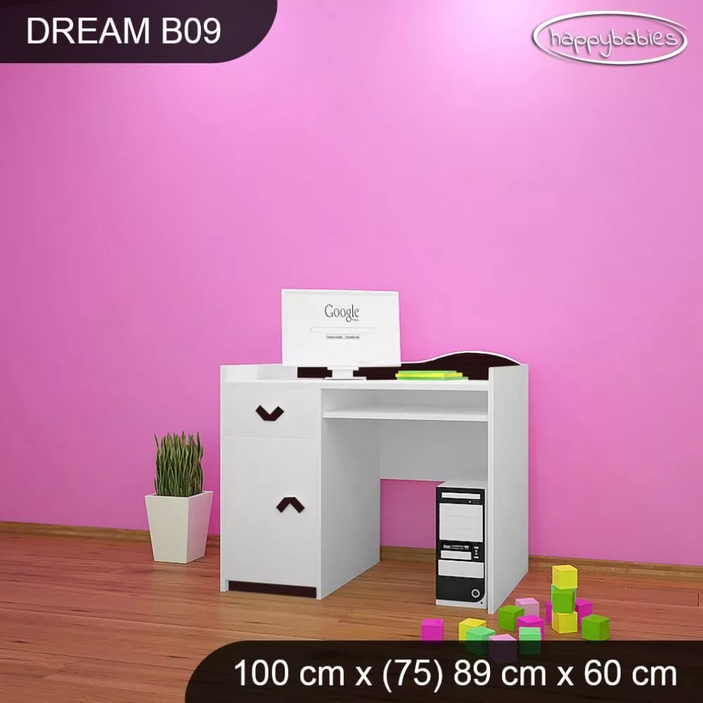 Bērnu rakstāmgalds Dream B09 Maksimālais augstums: 89 cm, · 100 × 75 × 60 cm