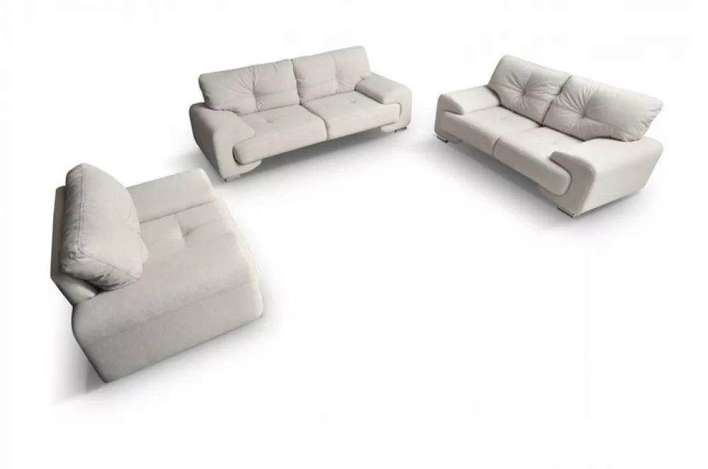 Komplekts Megan 3S+2S+1S Standard · Krēma · 100 × 230 × 90 cm