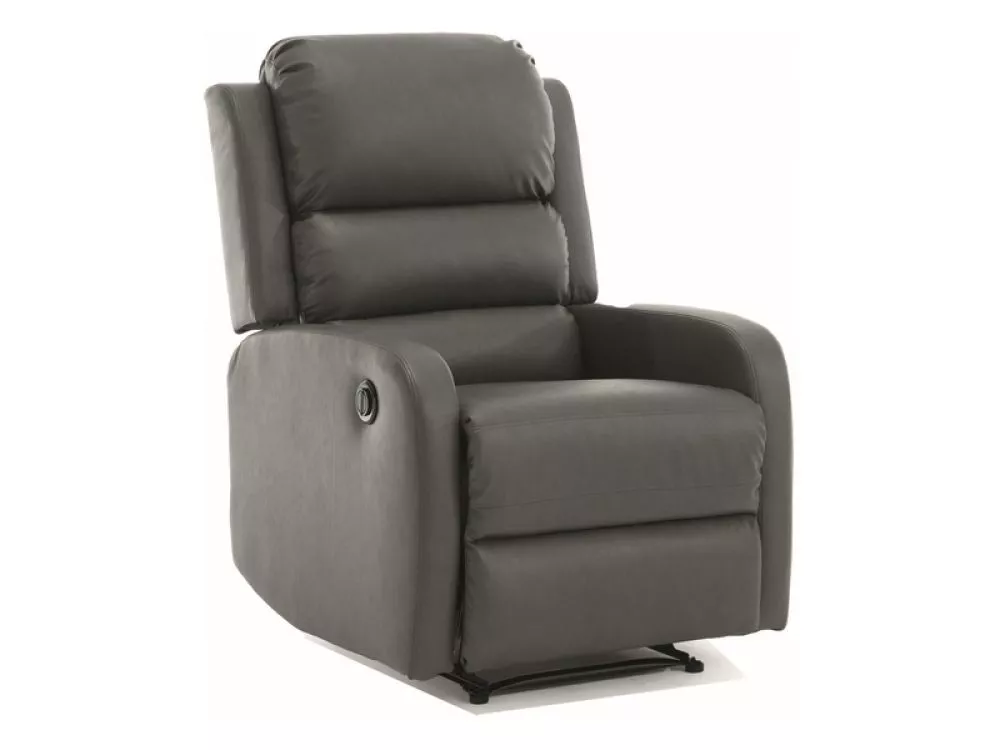 Mīksts krēsls Pegaz Buffalo Sēdvietas dziļums: 53 cm, Maksimālais dziļums: 160 cm, · Pelēks · 64 × 88 × 102 cm