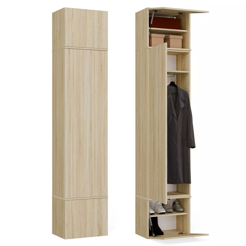 Skapis Haga 1SZ · Ozols sonoma · 50 × 35 × 238 cm