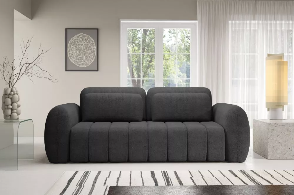 Dīvāns Contii Standard · Tumši pelēks · 110 × 266 × 95 cm