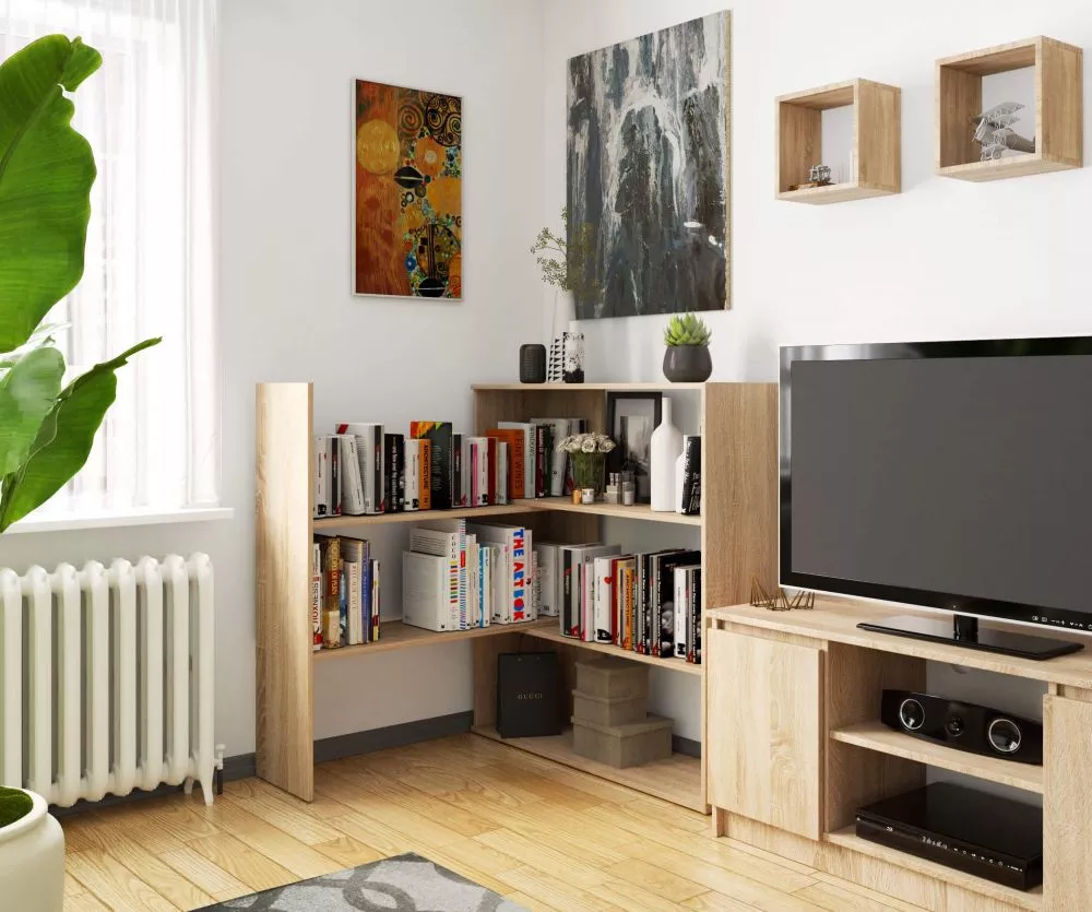 Plaukts Twist Classic · Sonoma · 103 × 109 × 30 cm