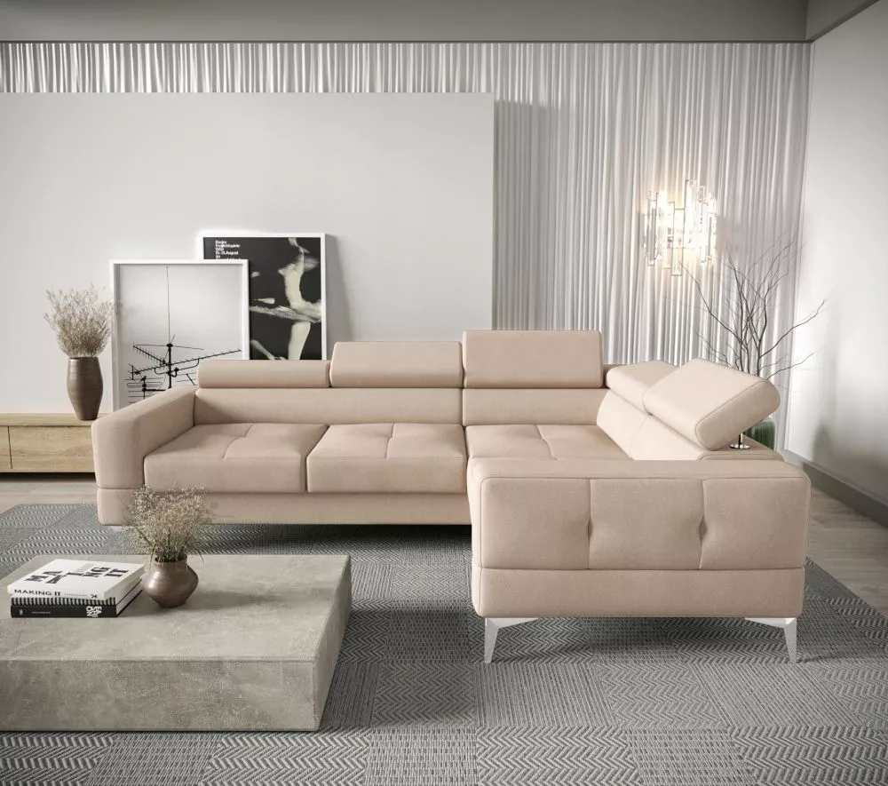 Dīvāns Toscania Premium standard · Gaiši bēšs · 180 × 250 × 78 cm