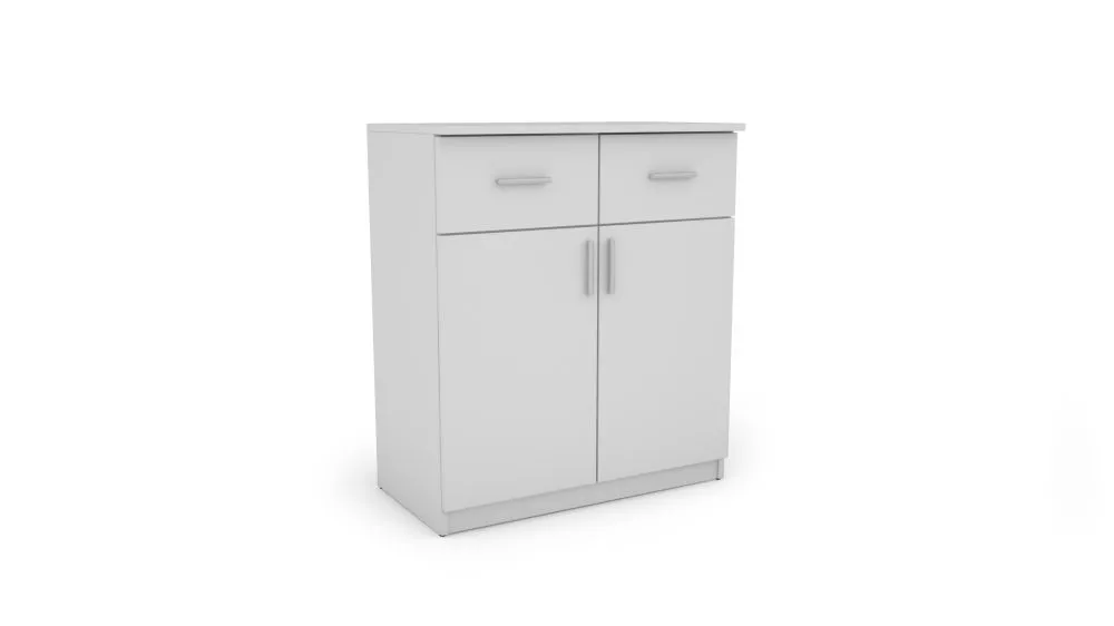 Kumode K 80D · Balts · 80 × 45 × 92 cm
