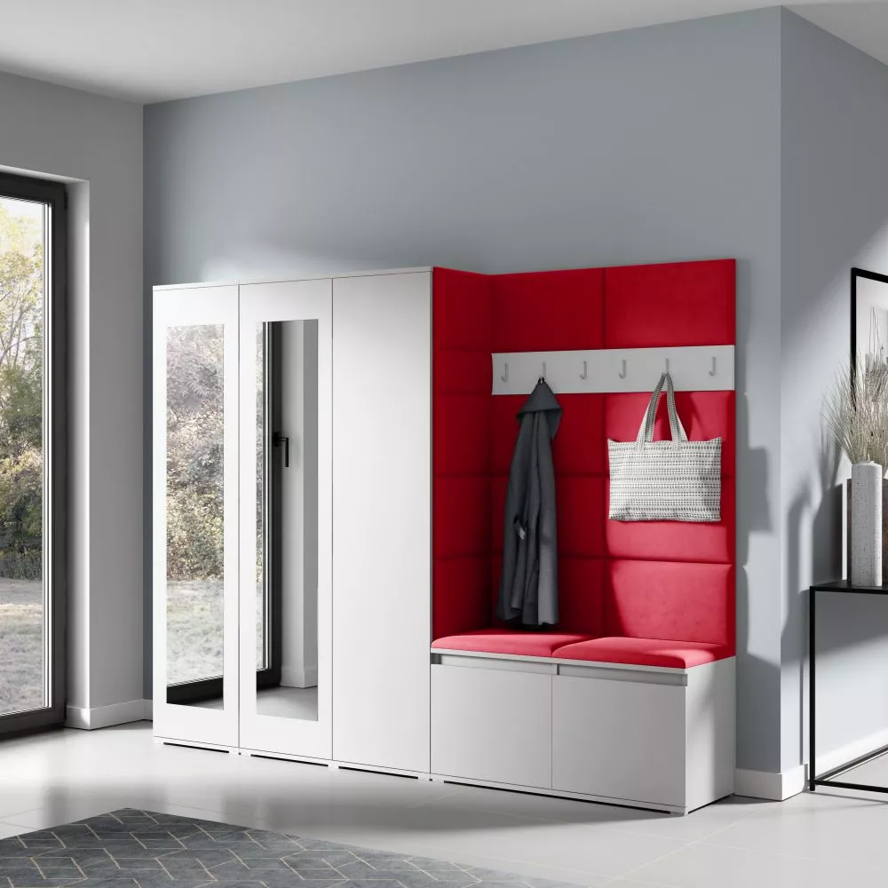 Apavu plaukts Emi 15 Trinity Korpusa krāsa: balts, · 235 × 185 × 40 cm