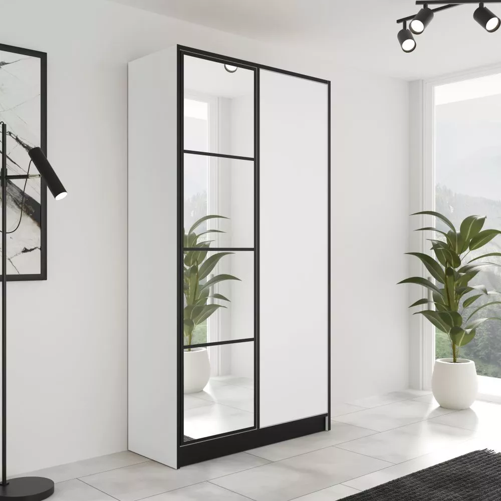 Skapis Eden 01 · Balts · 105 × 39 × 205 cm