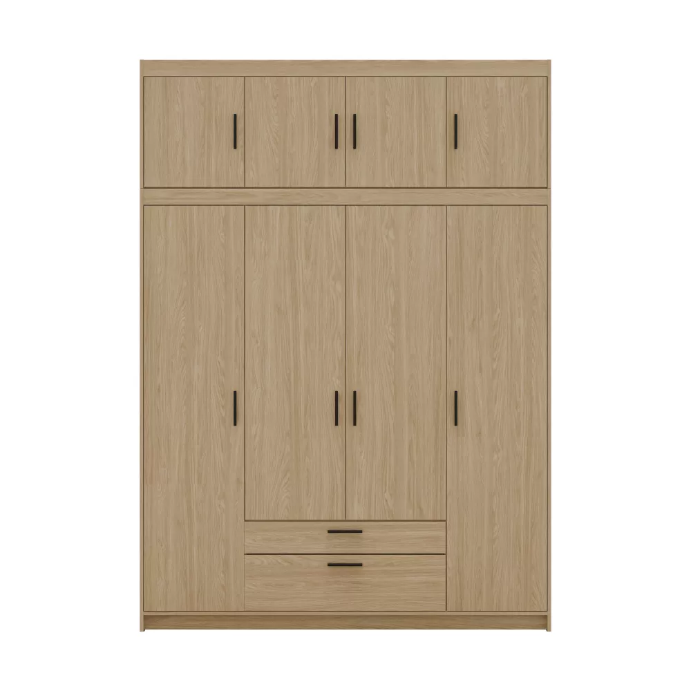 Skapis Elena 4D Premium · Ozols · 176.3 × 53 × 245.5 cm