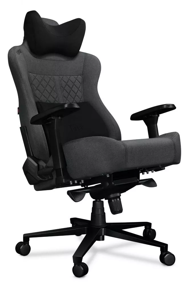 Datorkrēsls Yumisu 2052 Korpusa krāsa: pelēks, Elementu krāsa: melns, Sēdvietas platums: 60 cm, · 70 × 70 × 133 cm