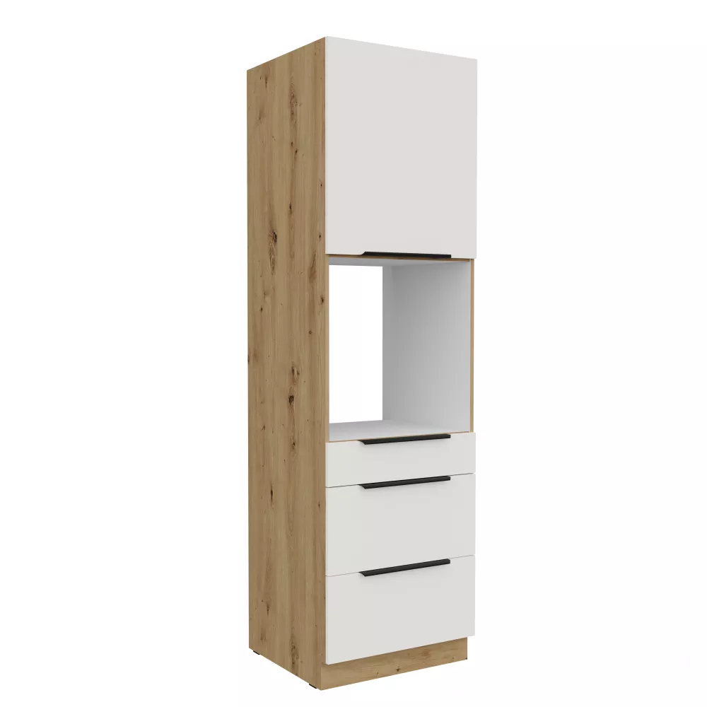 Virtuves skapis Aria White 60 DPS-210 3S1F