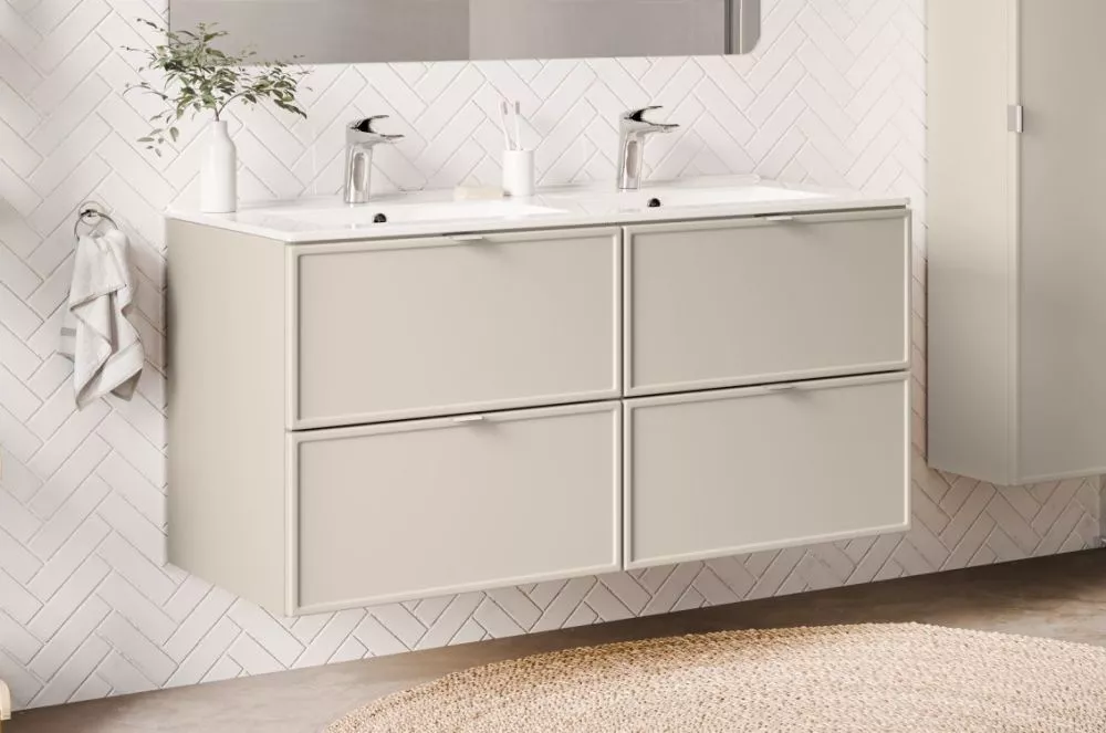 Vannas istabas skapītis Bella Cashmere 82-120 Fly · Kašmira · 120 × 57 × 45.8 cm