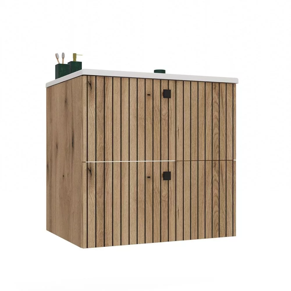 Vannas istabas skapītis Tigo 2S ar izlietni · Ozols evoke · 60 × 59 × 47 cm